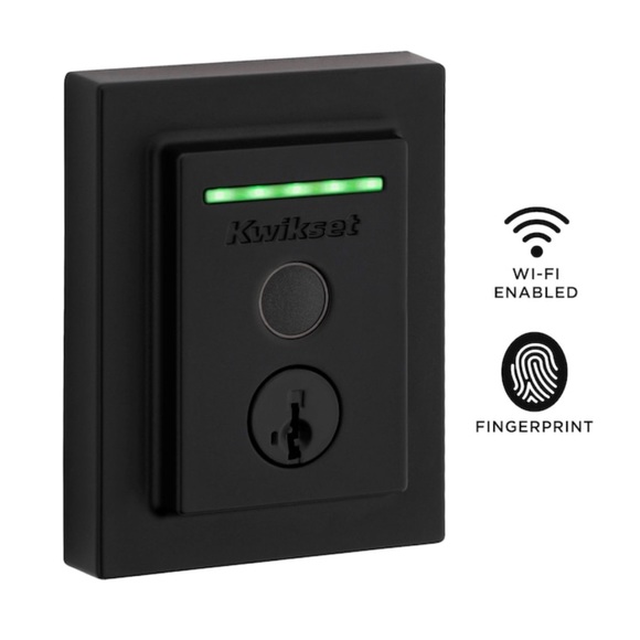 Brand New Kwikset Halo Touch Fingerprint Wi-Fi Smart Lock - Iron Black - Picture 2 of 7